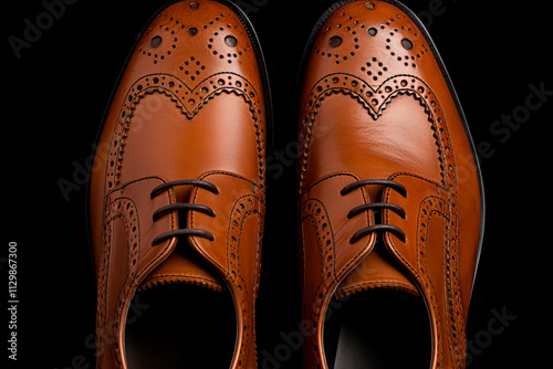 Stylish leather shoes ensure comfort and high standards, perfect for any sophisticated look. photo