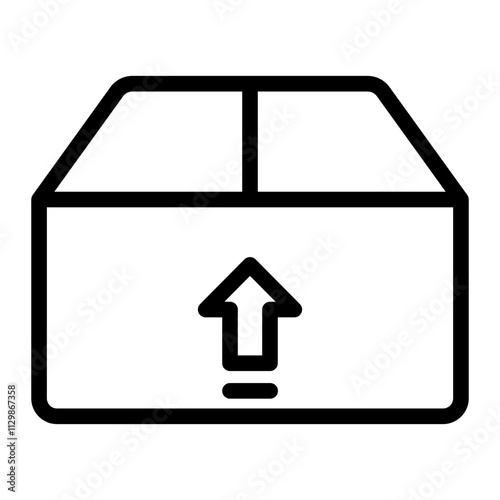 cardboard Line Icon