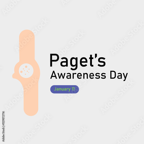 vector graphic of Paget’s Awareness Day good for national Paget’s Awareness Day celebration. flat design. flyer design.flat illustration.