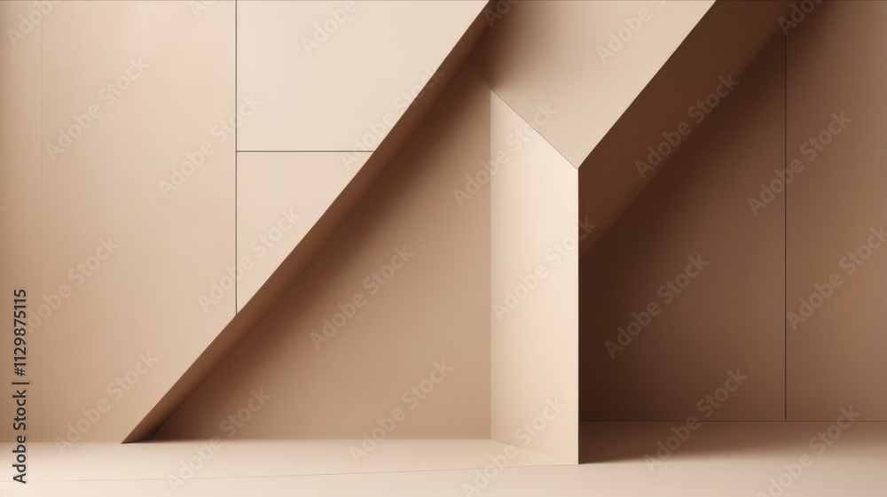 custom made wallpaper toronto digitalBeige and brown geometric architectural background