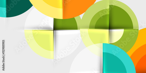 Target circle geometric abstract shapes. Vector Illustration For Wallpaper, Banner, Background, Card, Book Illustration, landing page