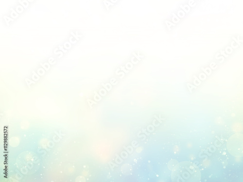 キラキラ背景 ブルーグリーン 素材 光 あたたかい 穏やか きれい 上品 白グラデ