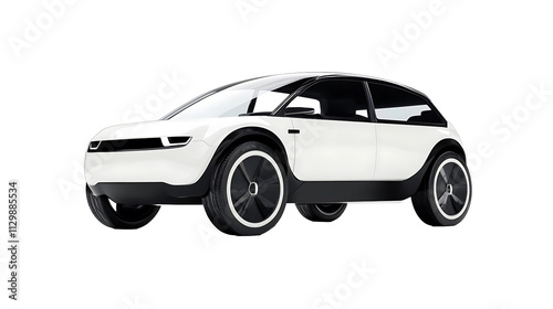 Electrical car - isolated on transparent background PNG