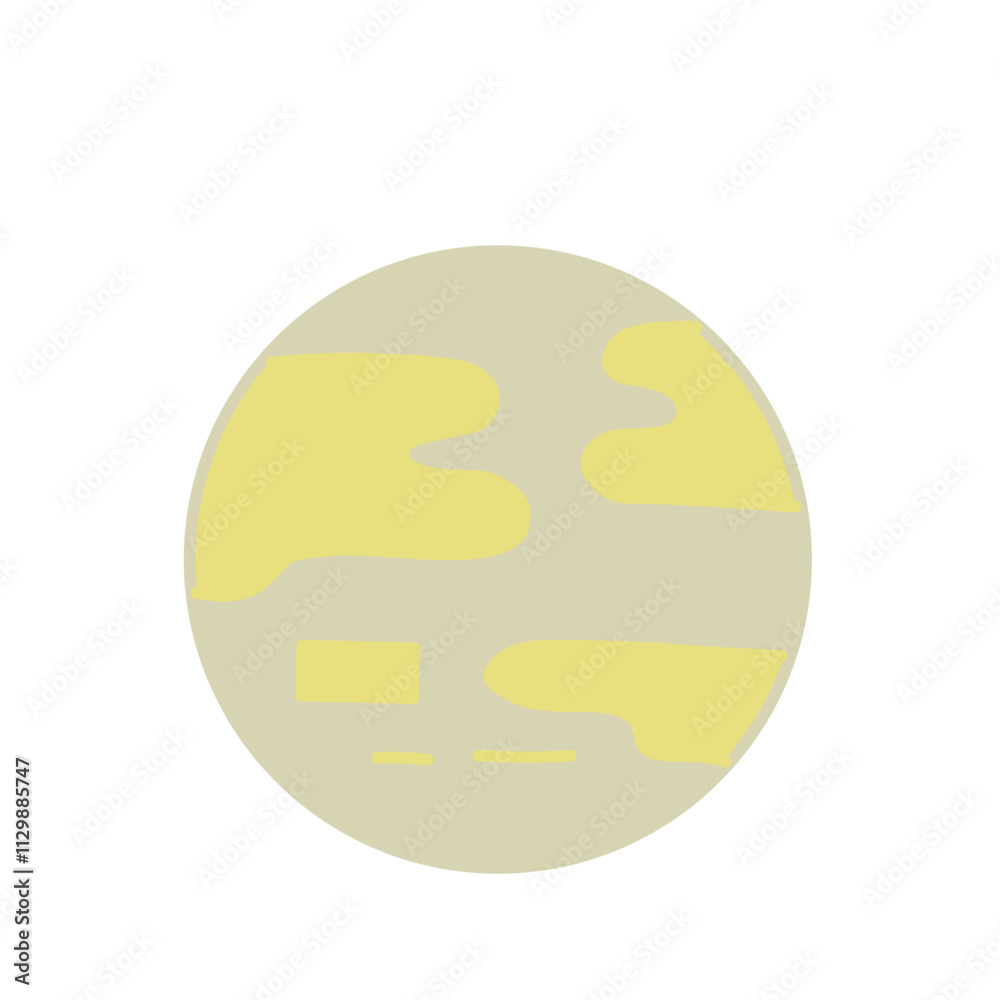 Cartoon solar system planet Illustration Cartoon solar system planet Illustration