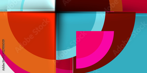 Target circle geometric abstract shapes. Vector Illustration For Wallpaper, Banner, Background, Card, Book Illustration, landing page