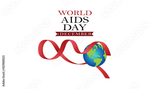 World aids day concept  illustration or background.