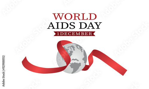 World aids day concept  illustration or background.