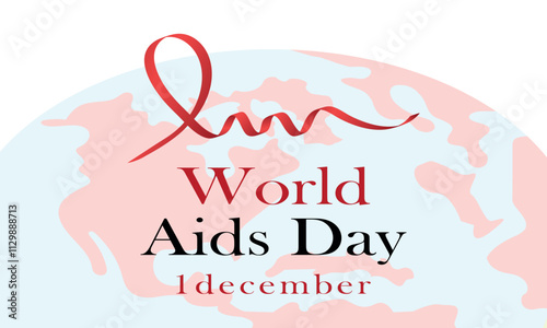 World aids day concept  illustration or background.