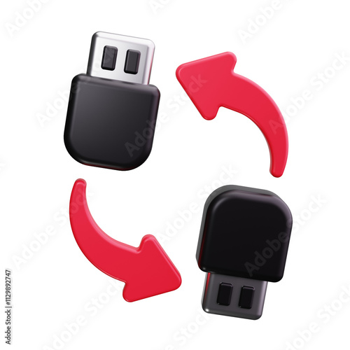 Ethernet Cable 3d Render Icons photo