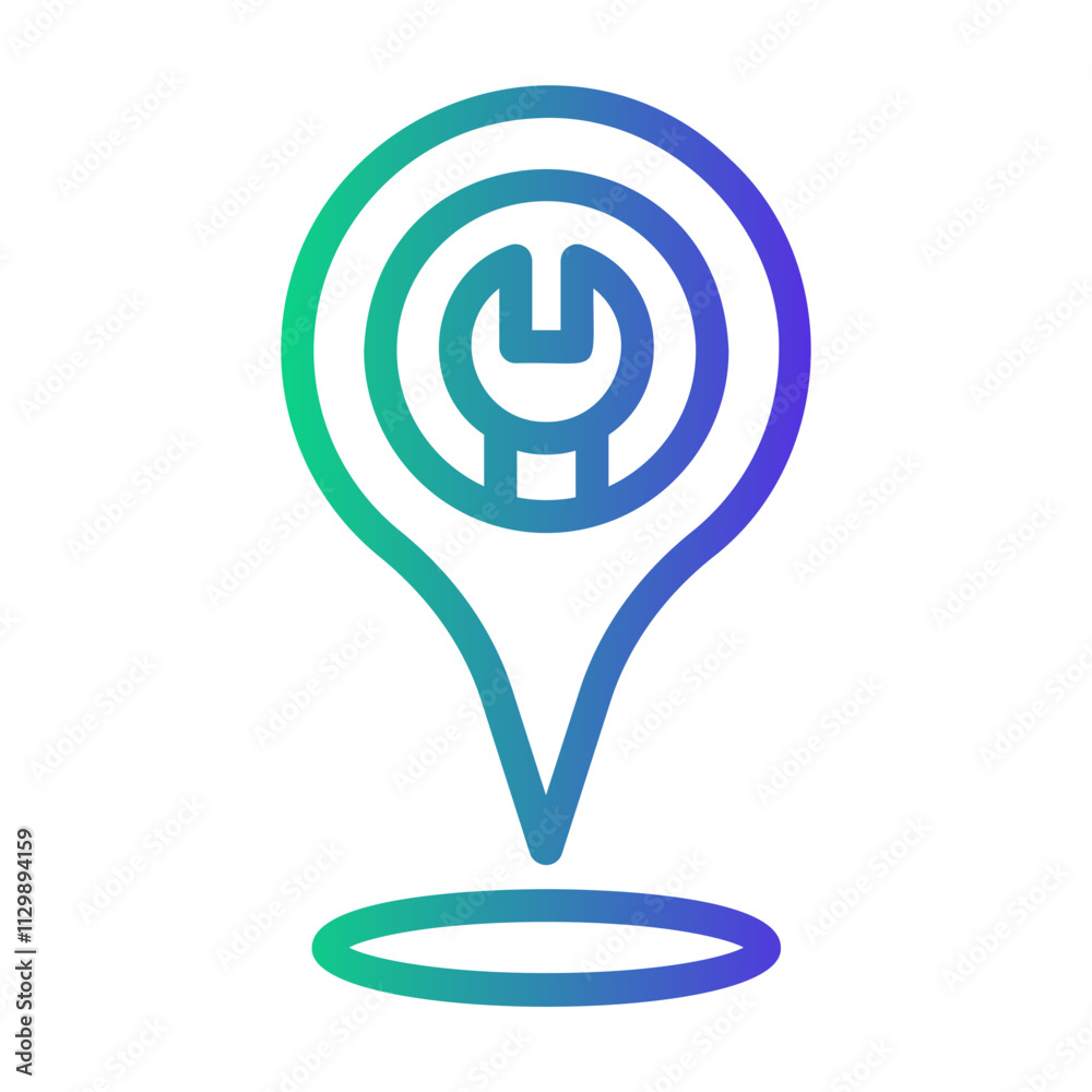 support location Line Gradient Icon support location Line Gradient Icon