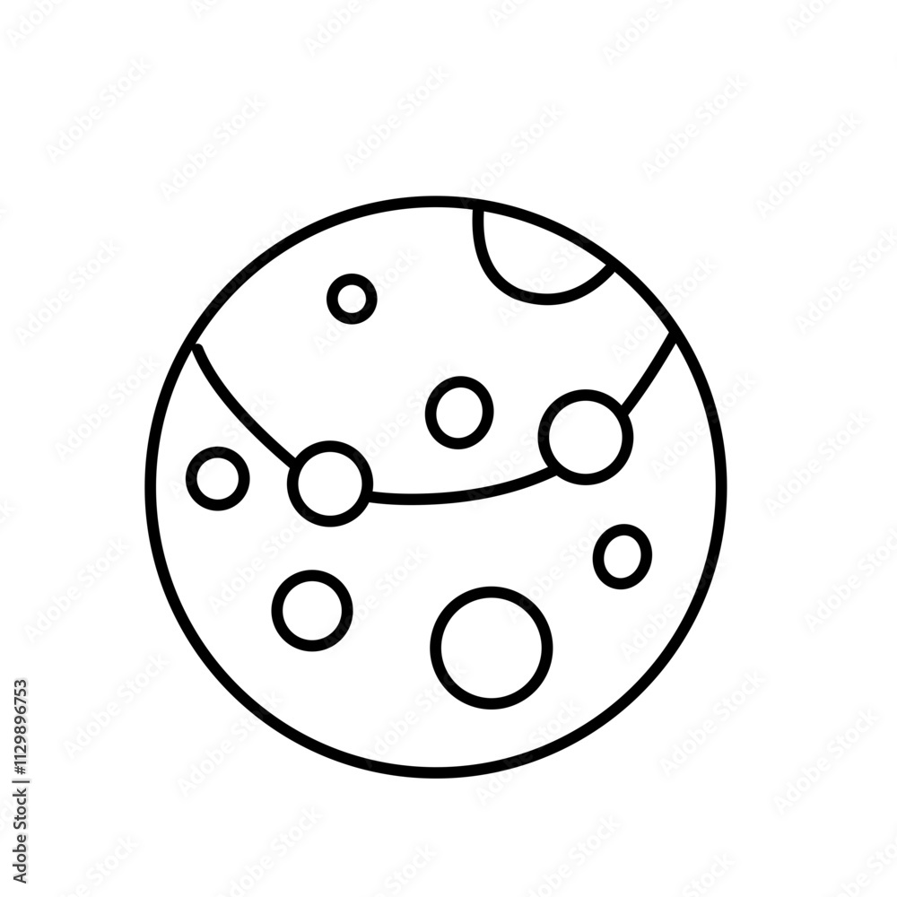 Planet line icon Planet line icon
