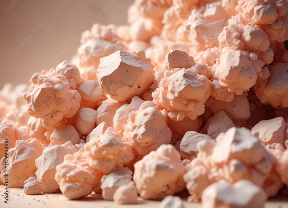 Soft peach fuzz stone clusters in a serene abstract background, nature's beauty , natural elements Soft peach fuzz stone clusters in a serene abstract background, nature's beauty , natural elements