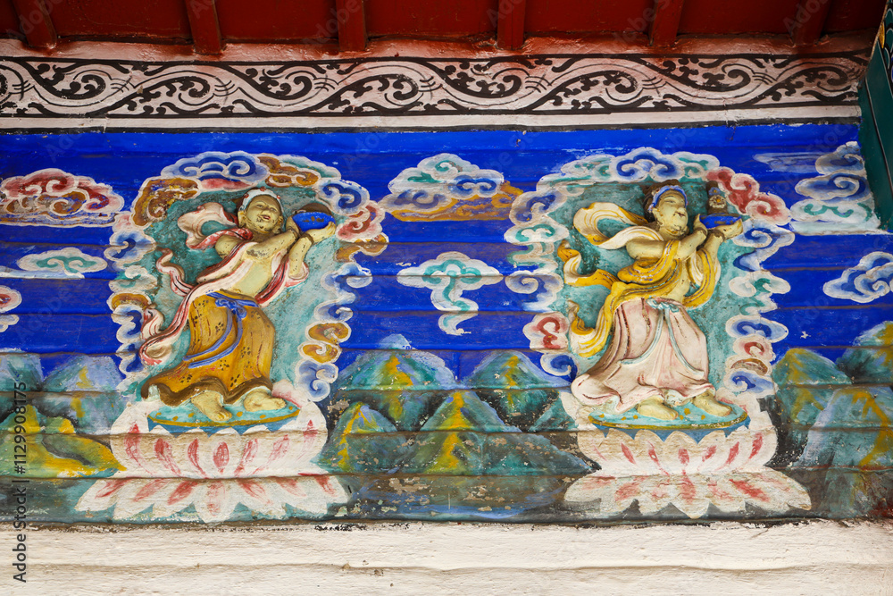 Obraz premium Wusutu Lama Temple, Hohhot, Inner Mongolia, China