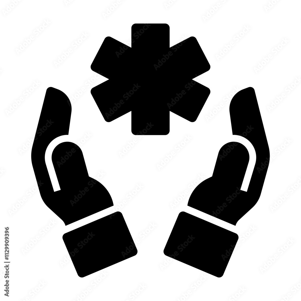 medical insurance Solid icon