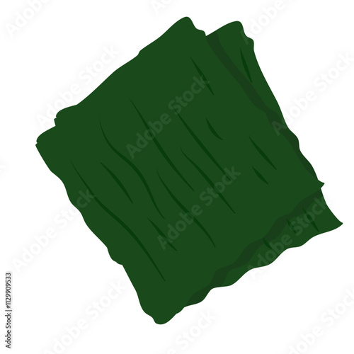 Nori dried seaweed sheets vector