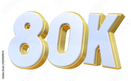 80K Follow Gold Number 