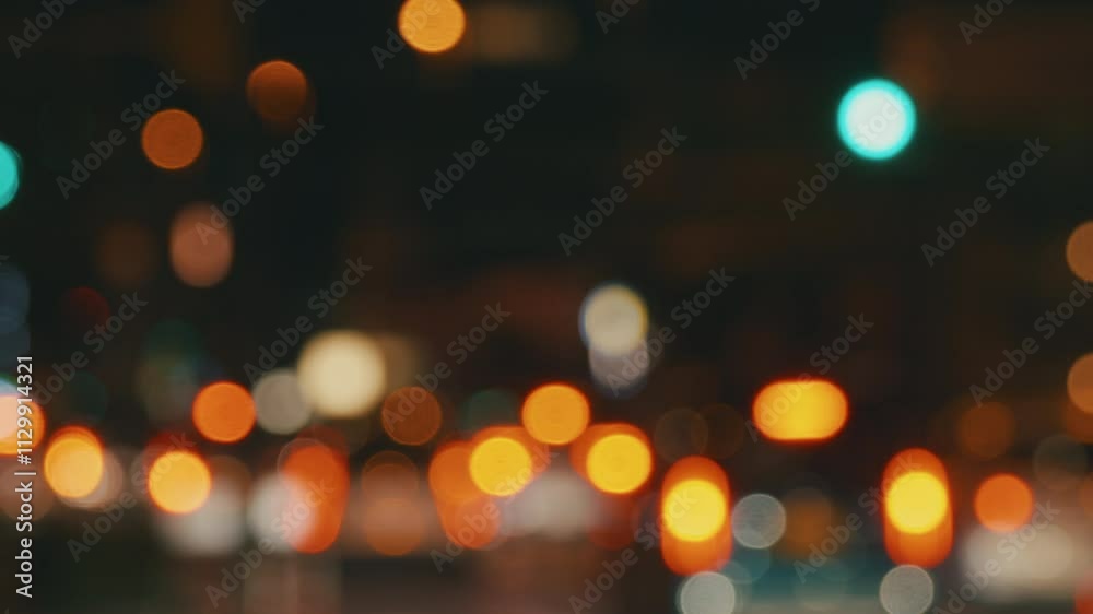 Dramatic landscape of cars going through between high buildings at night, Shinjuku in Tokyo, Blurred, Business or finance Dramatic landscape of cars going through between high buildings at night, Shinjuku in Tokyo, Blurred, Business or finance