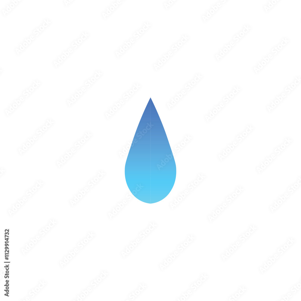 A clean and simple vector icon of a water droplet, perfect for graphic design, apps, and projects related to the environment, water, or freshness A clean and simple vector icon of a water droplet, perfect for graphic design, apps, and projects related to the environment, water, or freshness