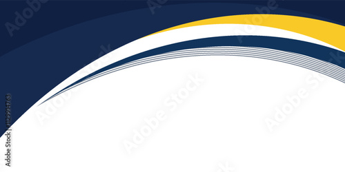 blue and yellow wavy shape background. suitable for business poster design, corporate banner, presentation, flyer, social media post.