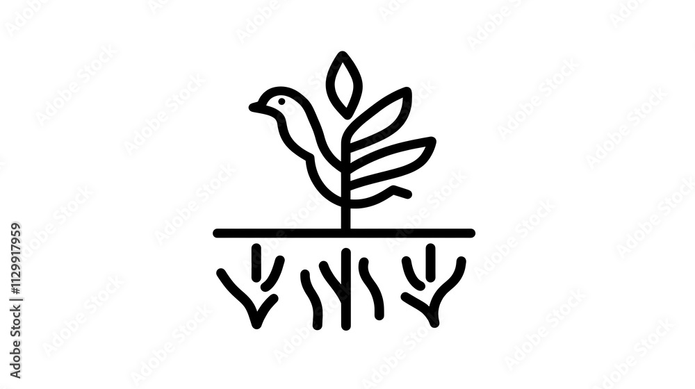 A clean white-style image of A decorative line art of a phoenix rising with flames. A clean white-style image of A decorative line art of a phoenix rising with flames.