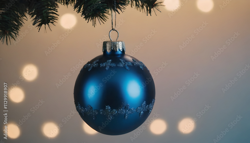 blue christmas ball hanging on the tree blue christmas ball hanging on the tree