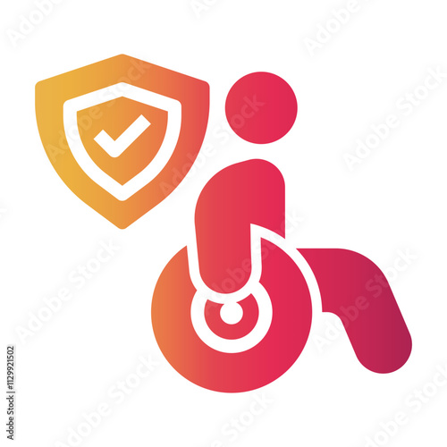 disability insurance Gradient icon