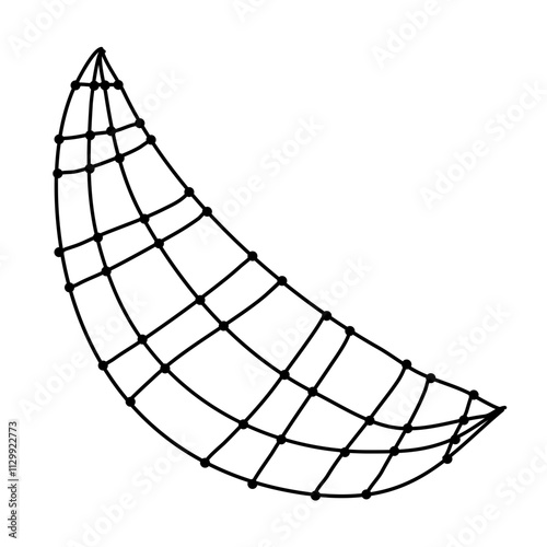 Fishing net and trap  trawl  fish tank and seine  vector