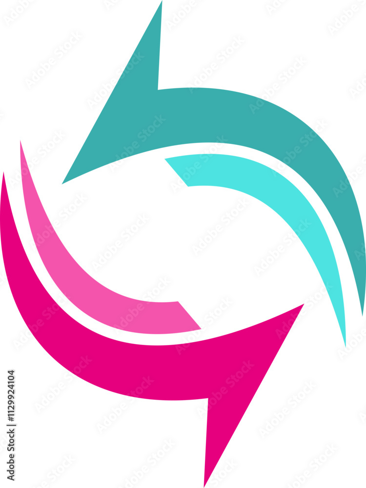 illustration of an arrow circle sphere globe communication vector logo. illustration of an arrow circle sphere globe communication vector logo.