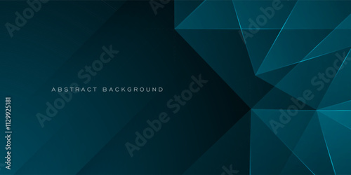 Abstract dark blue background with shadow and fractal pattern design. Eps10 vector