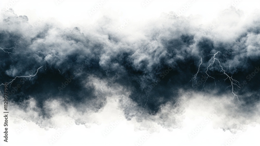 Obraz premium Dark Storm Clouds with Lightning