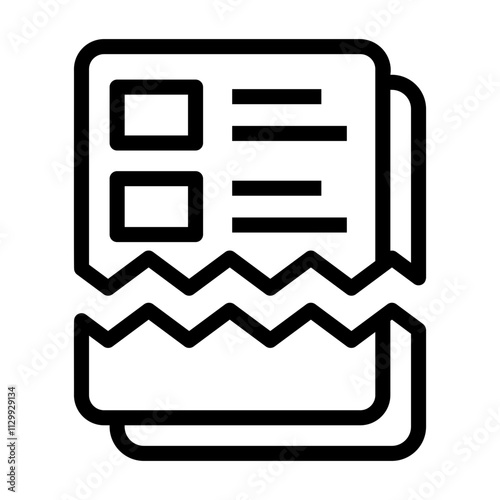 file broken Line Icon