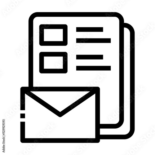 email Line Icon photo