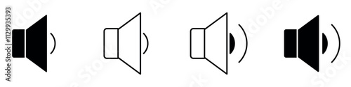Speaker icon, Loud speaker icon, sound icon. Vector. EPS 10