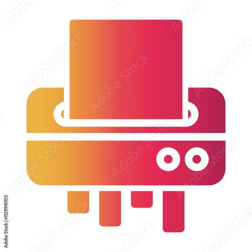 paper shredder Gradient icon