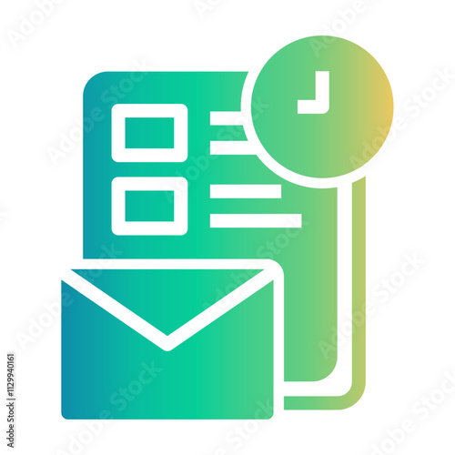 pending email Gradient icon