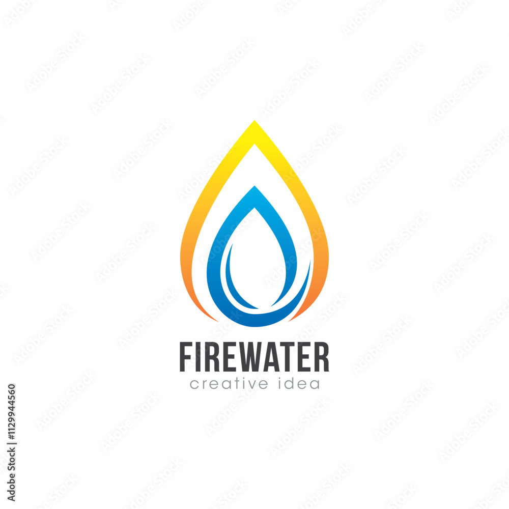 Creative Fire and Water Concept Logo Design Template
Creative Fire and Water Concept Logo Design Template