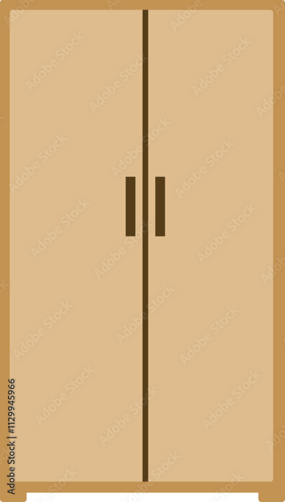 Illustration of Wooden cupboard Design Illustration of Wooden cupboard Design
