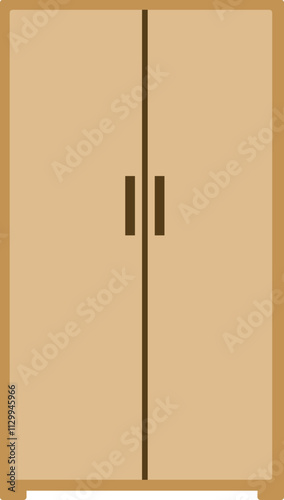 Illustration of Wooden cupboard Design