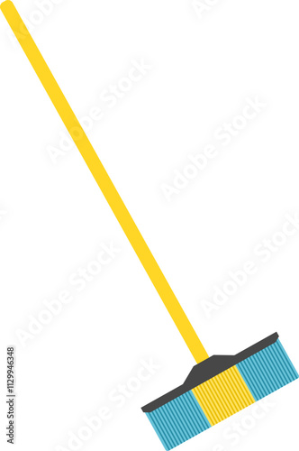 Illustration of Cleaning Mop and Bucket