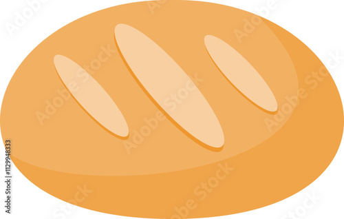 Illustration of Delicious Bread Loaf