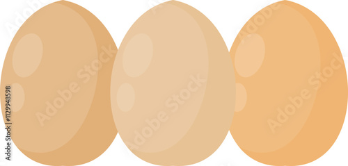 Illustration of Eggs in Various Styles
