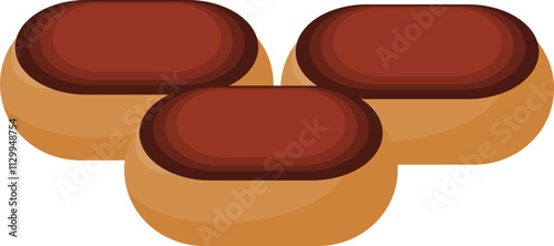 Illustration of Three Chocolate Treats