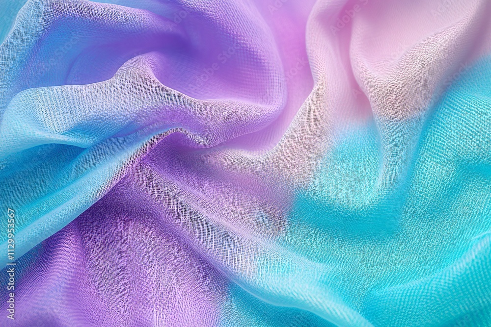 Soft Colorful Fabric Texture in Shades of Pink and Blue Pastel