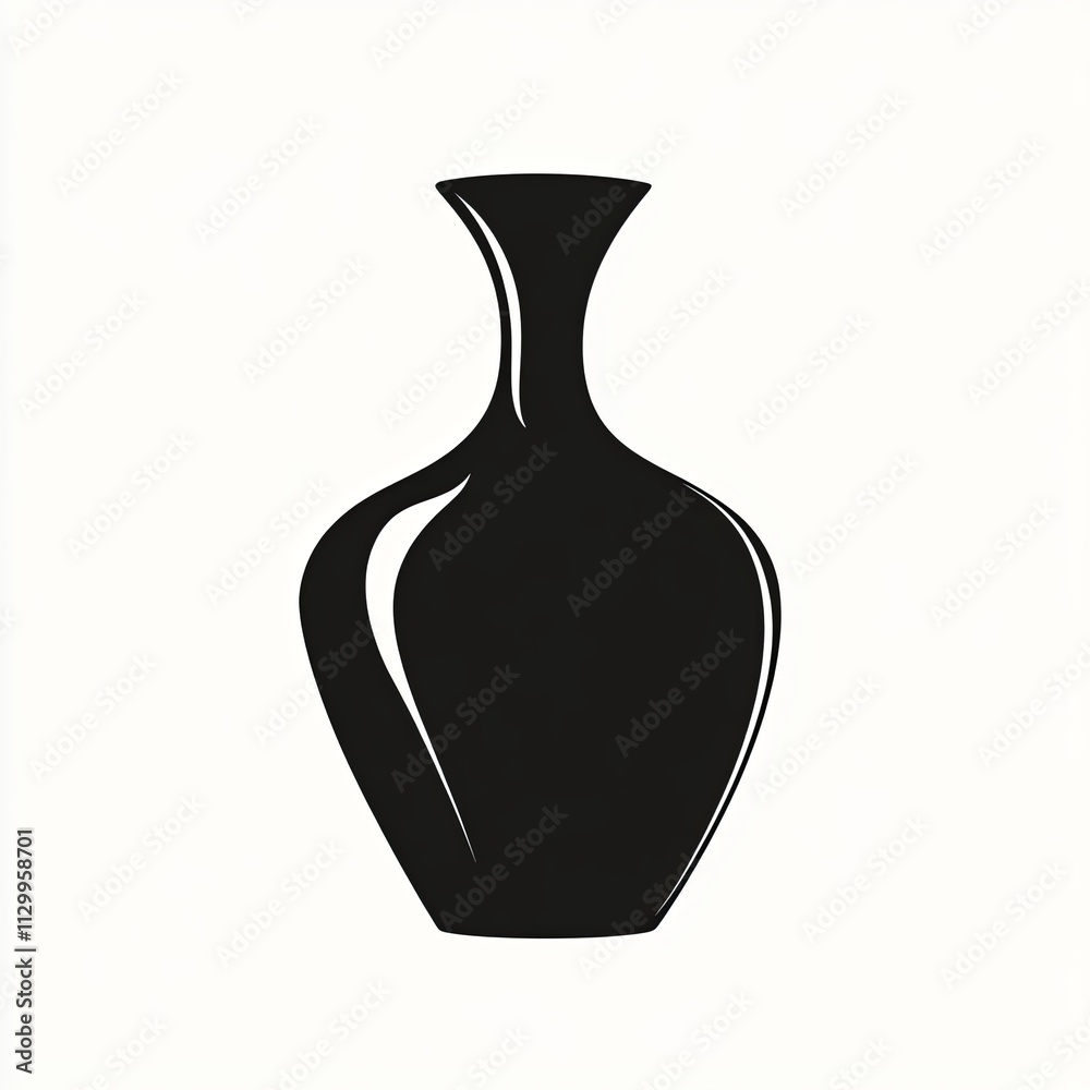 A black and white silhouette features a beautifully shaped love potion with minimalist lines, capturing the essence of romance through abstract design A black and white silhouette features a beautifully shaped love potion with minimalist lines, capturing the essence of romance through abstract design