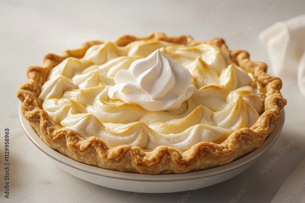 Delicious Lemon Meringue Pie with Fluffy Topping Delicious Lemon Meringue Pie with Fluffy Topping