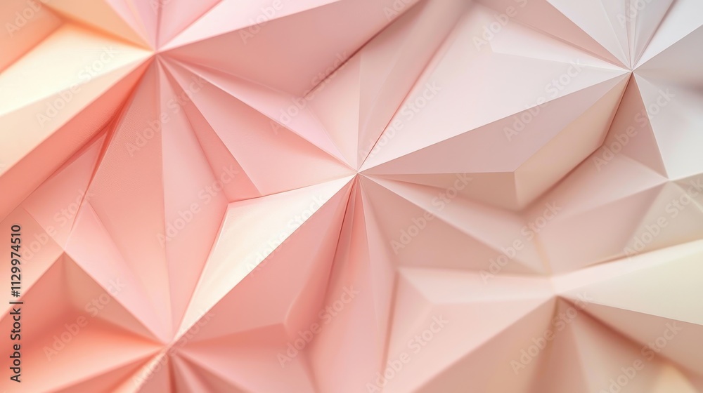 Fototapeta premium Soft pastel geometric background with new year vibe
