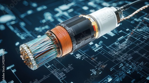 Submarine Cable Layers Revealed: Protective Sheath, Insulation, and Fiber Optics in Cross-Sectional View