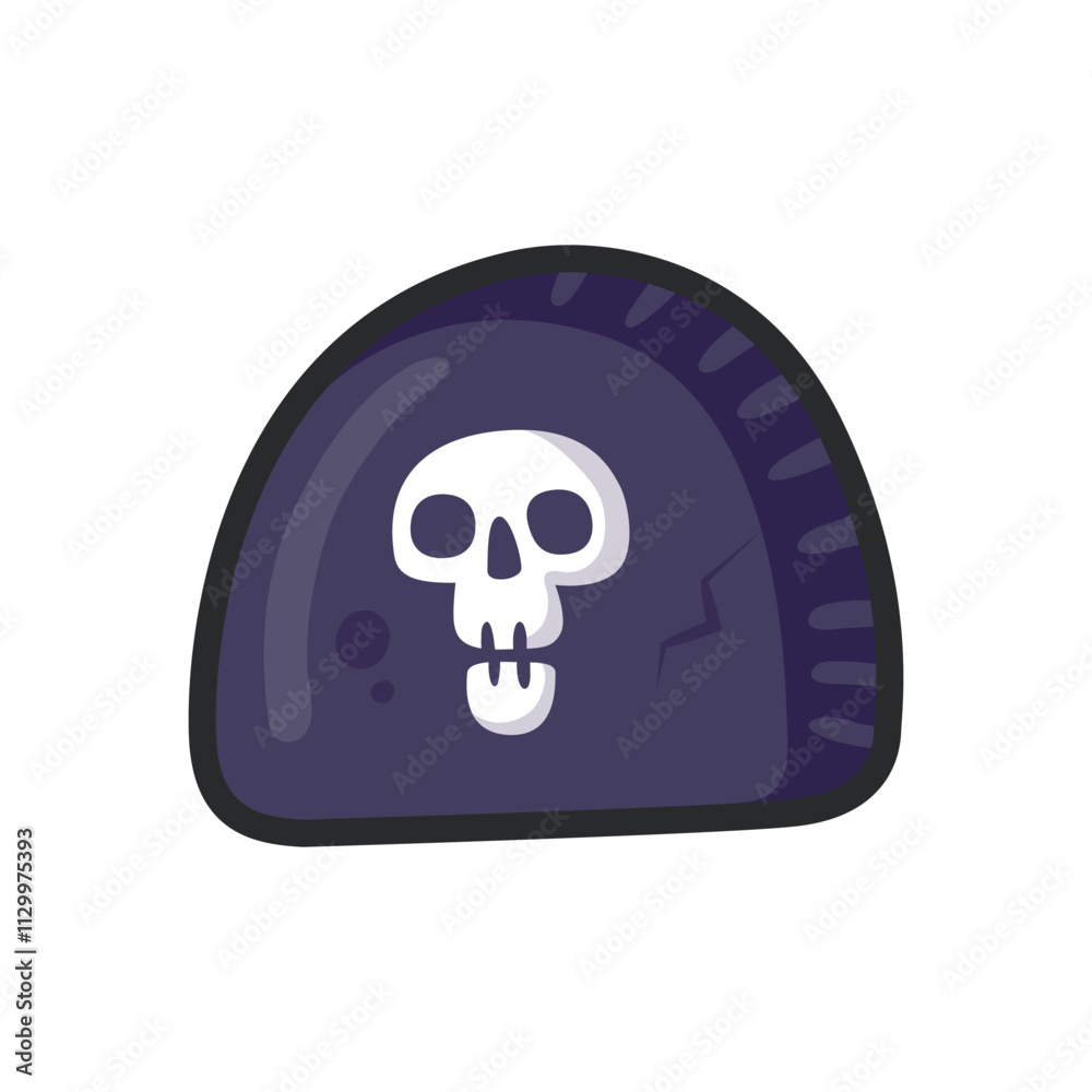 dead stone sign with outline in flat vector design. dead stone sign with outline in flat vector design.