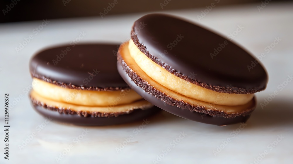 Delicious chocolate sandwich cookie treat. Delicious chocolate sandwich cookie treat.