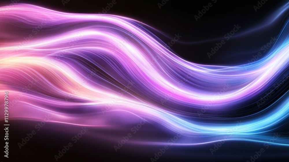 Fototapeta premium Vibrant abstract wave pattern